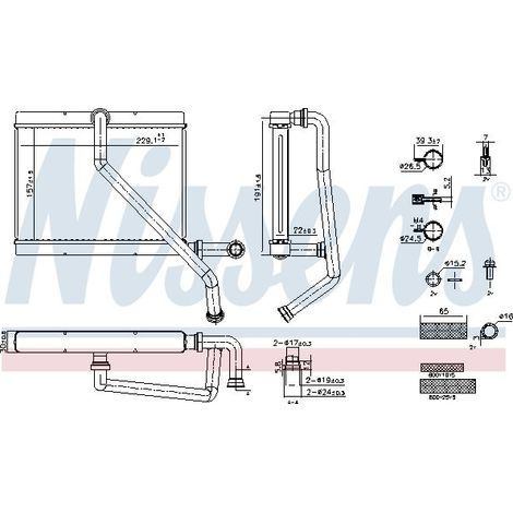 Système de chauffage NISSENS 707289 BMW 64118385689