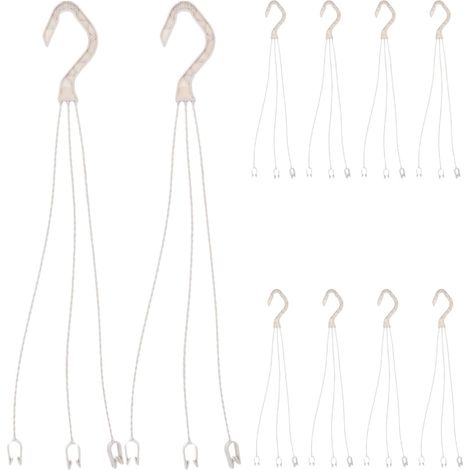 10 Pieces Hanging Flower Hooks for Hanging Pots to Decorate Balcony, Dining Room and Office (1/5)