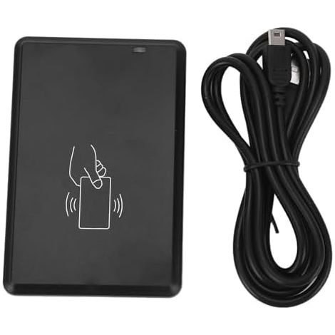 1 Lecteur RFID NFC 13.56 MHz, Module USB Plug and Play, Lecture Rapide 0.2s, Distance 8cm, Pour Contrôle d'Accès et Gestion de Présence