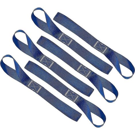 Flexible Spanngurte mit Schnallen – 1500 kg Tragkraft – 6er-Pack – Schnallen für Offroad-Motorräder, blau (1/5)