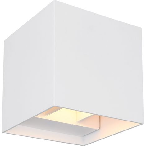 GLOBO Lampada Da Esterno Alluminio Pressofuso Bianco, 2 x Led
