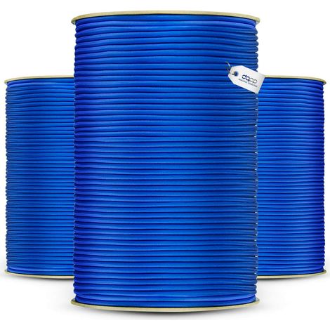 DQ-PP blaues Gummiseil - 5mm - 30m - Expander Gummischnur Elastiches Gummikordel Spannseil Planen Spangummi (1/5)