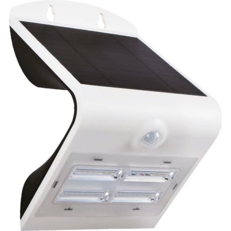 applique arcadia 3.2 silver - applique con pannello solare - 3.2 w 400 l