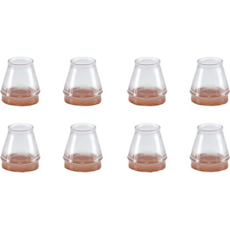 Lot de 8 protections en silicone pour pieds chaise, meubles ronds (1/5)