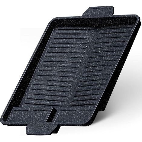 Plaque de Gril Réhausse pour réchaud à gaz, poêle Grill antiadhésive pour réchaud de Camping, Plancha pour BBQ, Camping et Barbecue à gaz, Accessoires pour réchaud de Camping, réhausse de Gril (1/5)