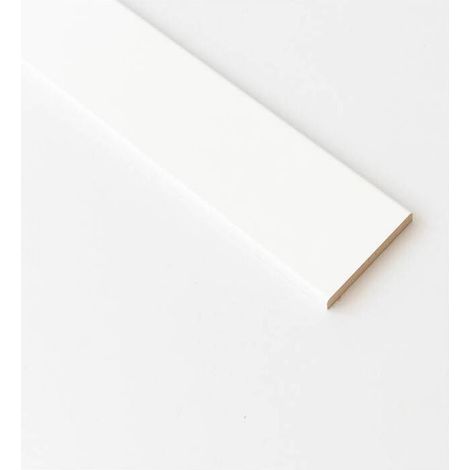 10 x COPRIFILO 70X10 MM MDF 240 CM BIANCO R6