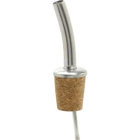 Quick-Ausgießer avec bec verseur long pour bouteilles 0,5-1L, versoir rapide en liège naturel soudé à la main, outil idéal pour bar et restaurant, efficacité optimale en restauration