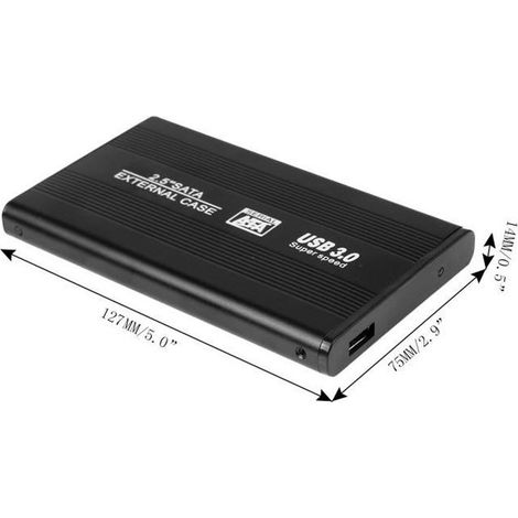 USB 3.0 Disque dur externe SATA Disque dur 2,5 pouces boîte de boîtier externe, cas HDD 2.5 pouces (1/4)