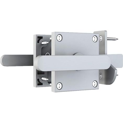 Loquet de porte double face de jardin, matériel de porte battante robuste, loquet de porte en bois, loquet de porte de jardin (noir)