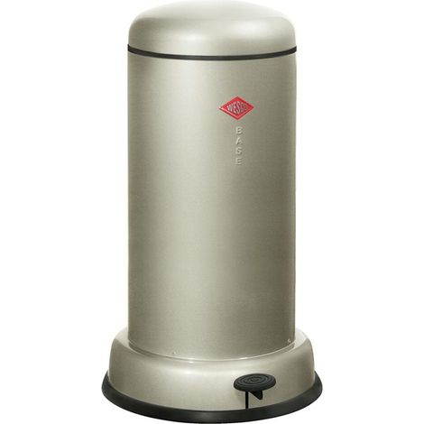 Wesco Mülleimer Baseboy 20 neusilber (1/3)