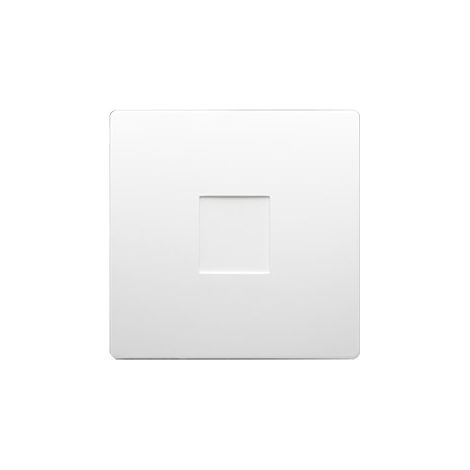 Tapa final del marco, módulo básico blanco (1/4)
