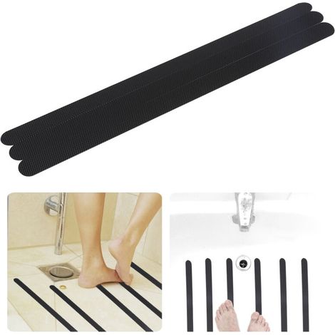 Badezimmer und Toilette Badezimmerzubehör Anti-Rutsch-Matte, Sicherheitszubehör Anti-Rutsch für Badewanne und Dusche (92), Anti-Rutsch-Streifen für Badezimmer Sicherheitsklebestreifen (1/4)