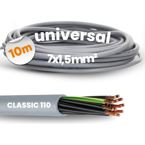 Lapp 1119307 Ölflex Classic 110 - Cavo di controllo in PVC, 7 x 1,5 mm², con conduttore di protezione verde e giallo 3G1,5 mm², cavo di controllo a 7 fili, 7 fili (1/5)