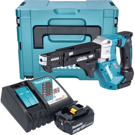 Visseuse sans fil Makita DFR 552 RM1J 18 V 25 - 55 mm Brushless + 1 batterie 4,0 Ah + chargeur + Makpac