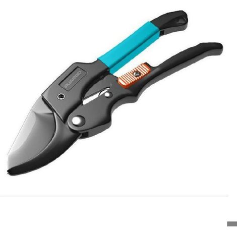 Sécateur À Enclume - Lames Antiadhésives Acier Trempé - Poignées Ergonomiques Deux Positions - Pour Taille Branches Bois - 1 Pièce (1/4)