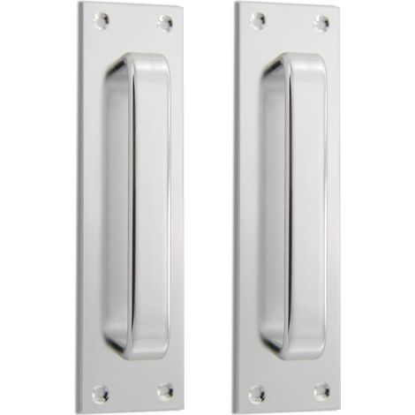 2 Manillas para puertas correderas - Aleación de aluminio - Para puertas cortafuegos - 19,9 cm (1/5)