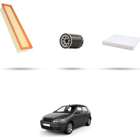 Kit tagliando 3 filtri compatibile con Fiat Punto III 1.4 Bifuel 57kw dal 2009 (1/5)