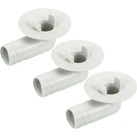 Raccord de tuyau d'évacuation pour climatiseurs, coude de 17 mm, pièce de rechange, accessoire pour climatiseurs split de fenêtre, beige, lot de 3 (1/4)