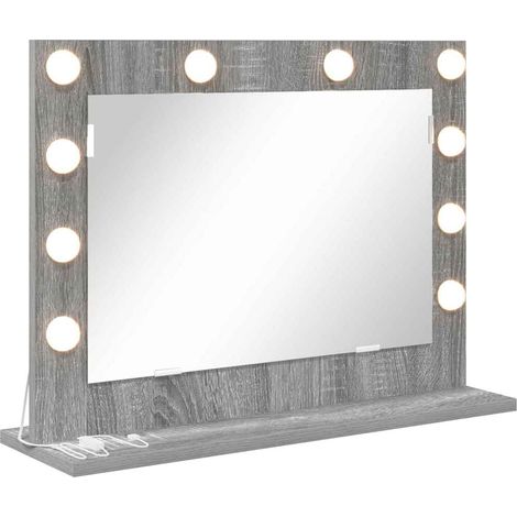 Miroir de vanité Rectangulaire Gris Sonoma 60 x 45 x 18 cm