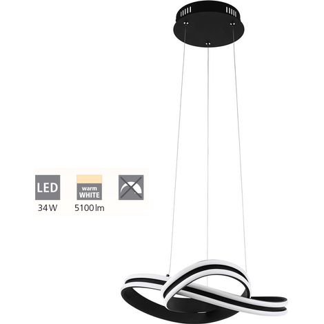 EGLO LED-Hängeleuchte SCHWARZ/WEISS 'CORREDERA' (99249) (1/3)