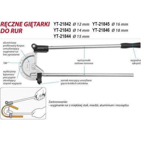Cintreuse de tubes de 18 mm - YT-21846