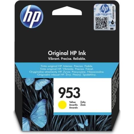 HP 953 cartouche dencre jaune authentique pour HP OfficeJet Pro 8710/8715/8720 F6U14AE