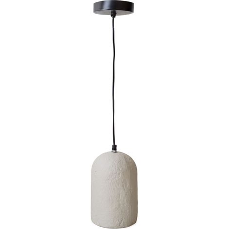 LÁMPARA COLGANTE BEIGE ESTILO WABISABI 20x20x30CM
