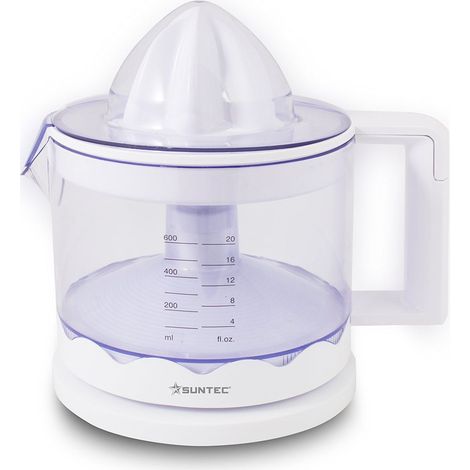 SUNTEC spremiagrumi ZIP-8427 comfort – elettrico con colino e contenitore per succo estraibile – estrattore elettrico per arance + limoni + lime – centrifuga elettrica senza BPA con max. 100 watt (1/4)