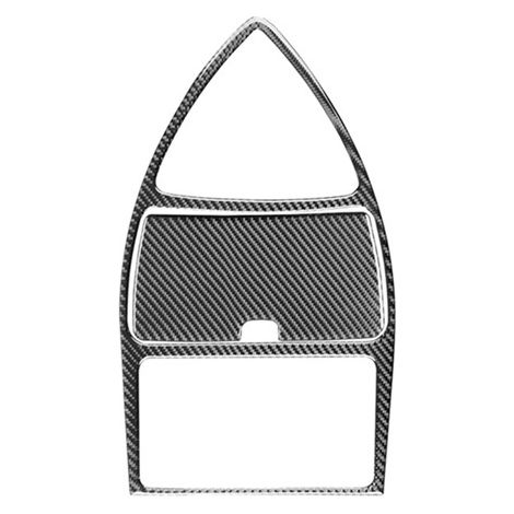 1 Farbset: Carbonfaser-Textur, Material: Weiche Carbonfaser, Dekoraufkleber für die Mittelkonsole, Fahrzeuginnenausstattung