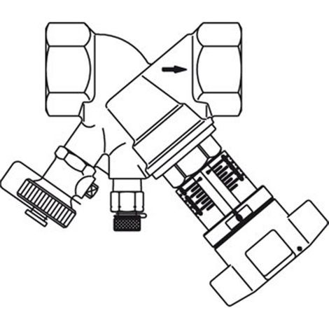 RobinetD'EQUILIBRAGE (BRONZE) HYDROCONTRL R,DN32 (1/2)