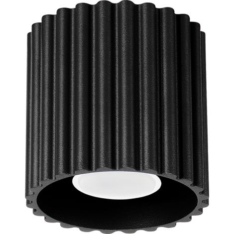 Deckenleuchte AURA 1 GU10 Schwarz Aluminium Sollux SL.1784 (1/5)