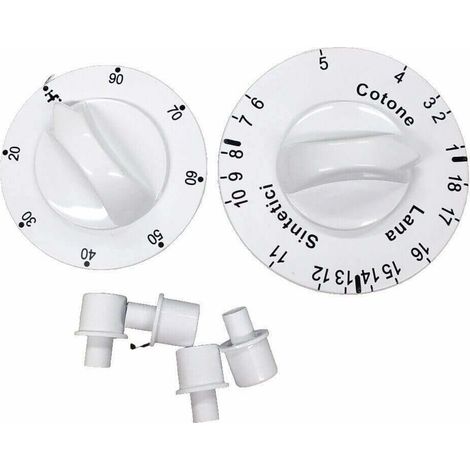 KIT 5 TASTI   2 MANOPOLE PER LAVATRICE IBRIDA 1000 IT WASH