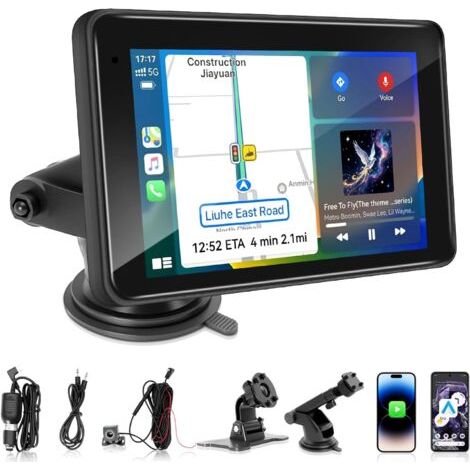 CarPlay Écran de voiture Android sans fil 7\ (1/5)