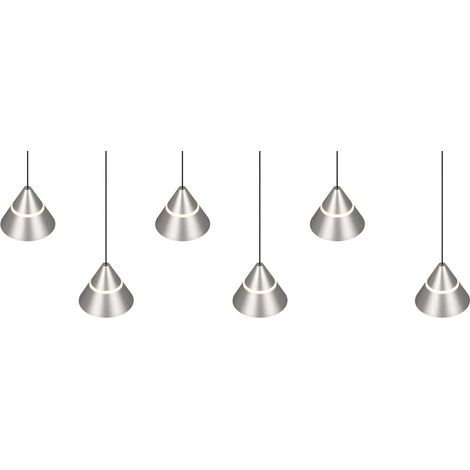 Suspension design Romeo Nickel 6 lumières - 337010607