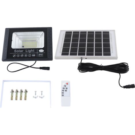 Luminaire extérieur solaire automatique 65W avec télécommande, IP67, éclairage paysager pour jardin et terrasse (1/5)
