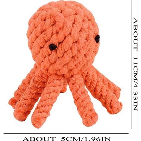 Welpenkauspielzeug, interaktives Hundespielzeug, Kauspielzeug für kleine und mittelgroße Hunde (Oktopus) (1/4)