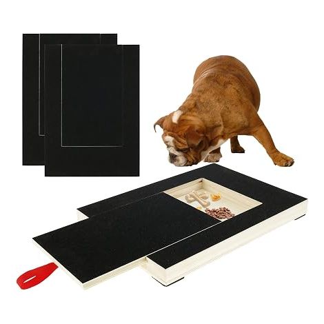 Dog Scratching Post 35 x 25 x 3 cm with Treat Box, Square, for All Types of Dogs (1/5)