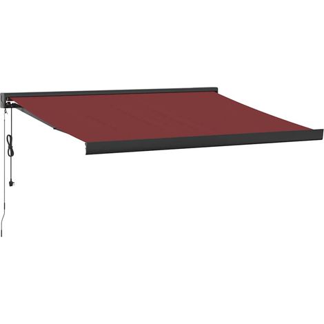Maison Exclusive - Markise Automatisch Burgunderrot 350x250 cm