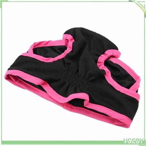 VGEBY Pantalon physiologique pour chien Pantalon en polyester pour chien Sous-vêtement pour chiot Noir L(160x8 6cm/63x33,9 pouces) (1/5)