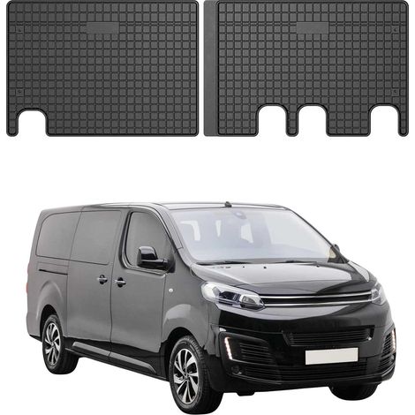 OMAC Tapis de Sol pour Citroen Jumpy 2016-2025 Caoutchouc Noir