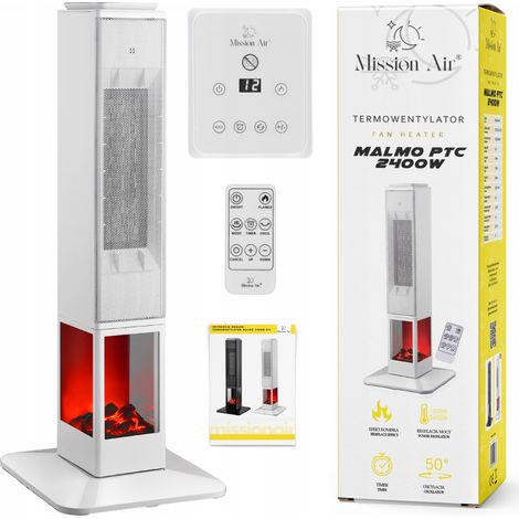 MALMO 2400W Termoventilatore a colonna bianco (1/5)