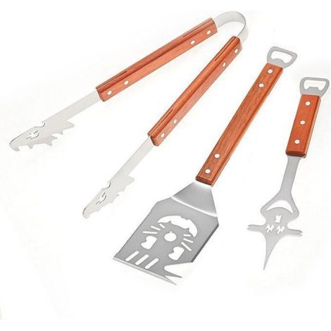 Accessoires de barbecue, accessoires de barbecue extra longs, accessoires de barbecue d'extérieur, meilleurs cadeaux de barbe Label (1/4)