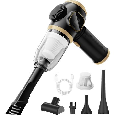 Aspirateur de voiture sans fil BELIBUY 9000Pa, écran intelligent avec filtre HEPA, adapté au nettoyage des sièges de voiture, des claviers et des canapés,Enhanced version (1/5)