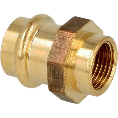 Raccord à sertir laiton rouge manchon de transition 18 mm x 3/4’’ FF contour V