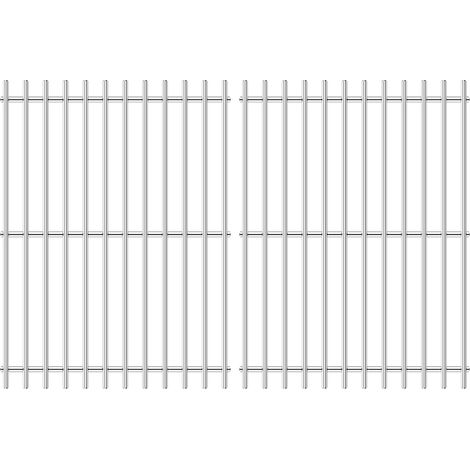Set mit 2 Edelstahl-Grillrosten (33 x 25,2 cm) für Enders SAN Diego 3 Gasgrill – rostfrei, verzugsfrei und leicht zu reinigen