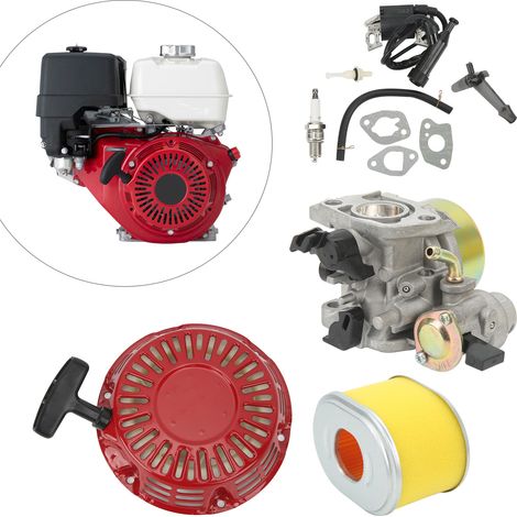 Vergaser-Tuning-Kit + Gegenstromanlasser + Zündspule + Luftfilter für Honda GX140, GX160, GX168, GX200 5 PS, 5,5 PS und 6,5 PS Motoren (1/5)