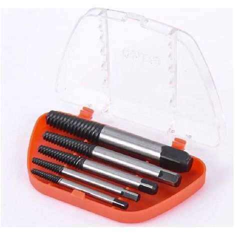 AIDUCHO Extracteur de vis endommagé Extracteur de boulons de fracture, ensemble de guidage percé, kit de fixations de sortie facile (Extracteur de vis à 5 pièces) (1/5)