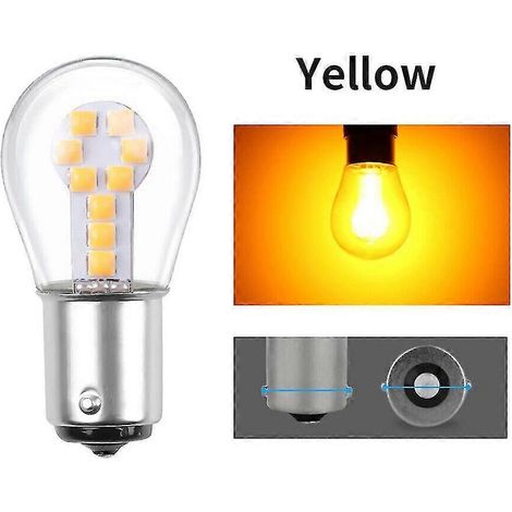 2/4 ampoules LED BA15S BAY15D pour feux arrière, feux stop et clignotants de voiture, 12 V CC
