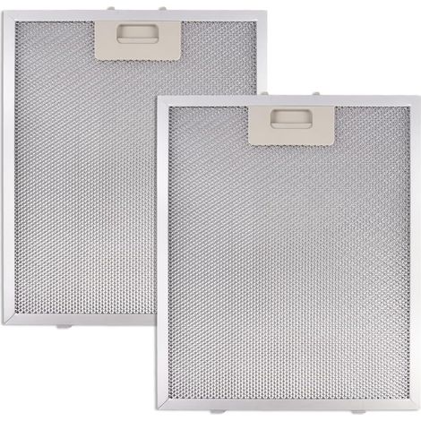 2 Pièces Aluminium Filtre pour Hotte Aspirante de Cuisine 320 mm x 260 mm 5 Couches, Fixation Par Clips, Métal pour Remplacement de Hotte de Cuisine (1/5)