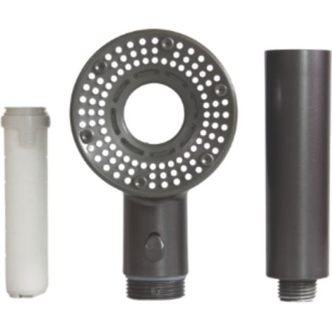 VENTEO - Pommeau De Douche Haute Pression + Cartouche x5 Pommeau De Douche Anti Calcaire Pommeau De Douche Filtrant Avec Bouton Pression Équipement Sanitaire Salle De Bain (1/5)